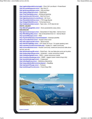 hidden wiki tor onion urls directories
